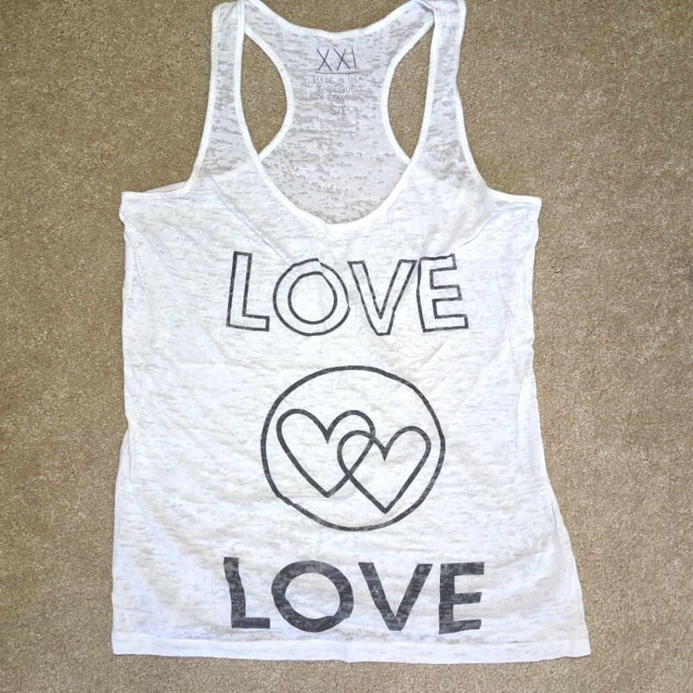 Love Tank Top / Burnout Tank / Racerback Top